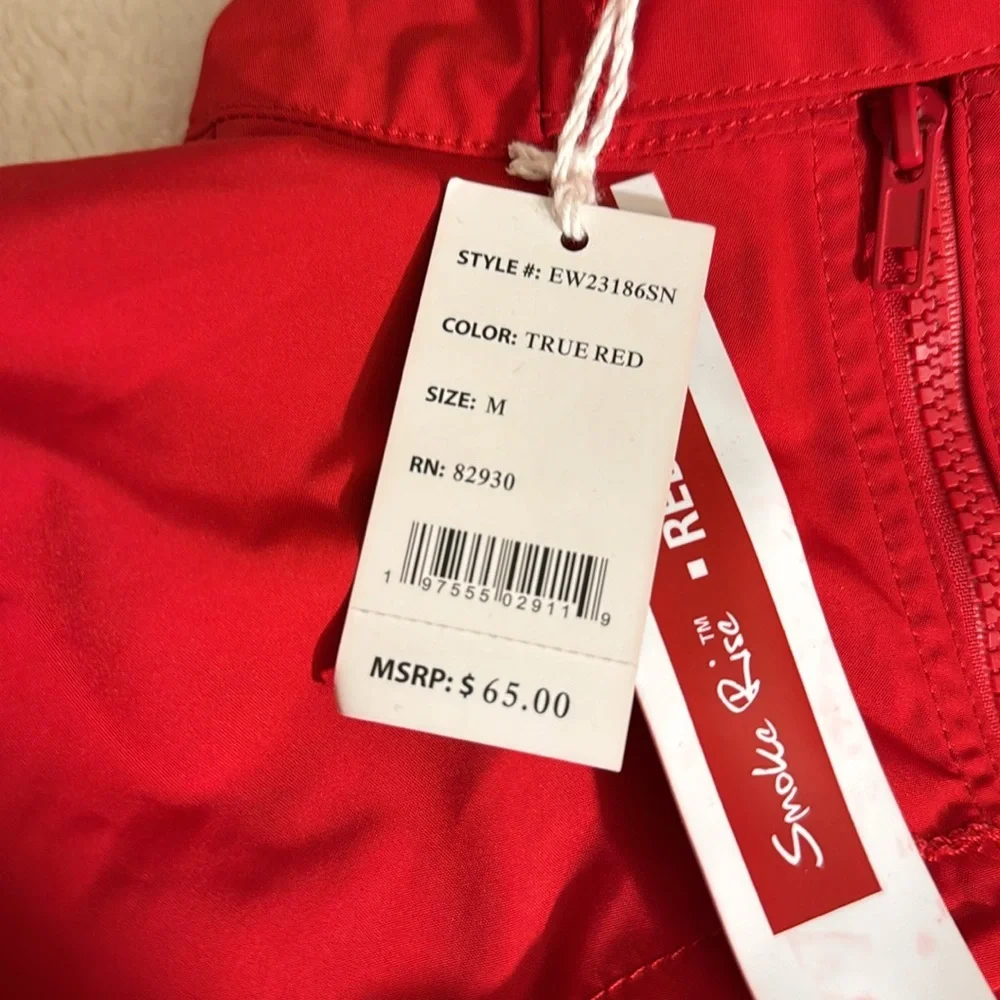 NWT • Smoke Rise RED • Windbreaker Multi Bungee Bolero Jacket • True Red • M - Picture 5 of 9